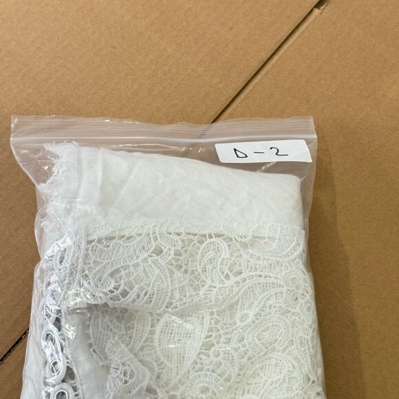 🍁INC International Concept Linen Boho Openfront Lace Lightweight Cardigan Top Lg - Picture 13 of 13